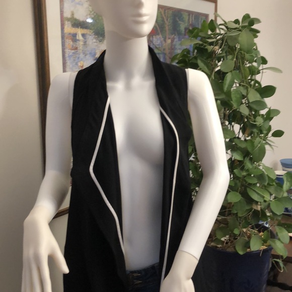 Helmut Lang Long Black Torsion Vest - Picture 3 of 11